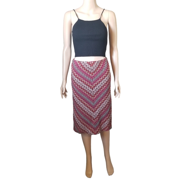 Vintage Annex Chevron Midi Skirt - Picture 3 of 10